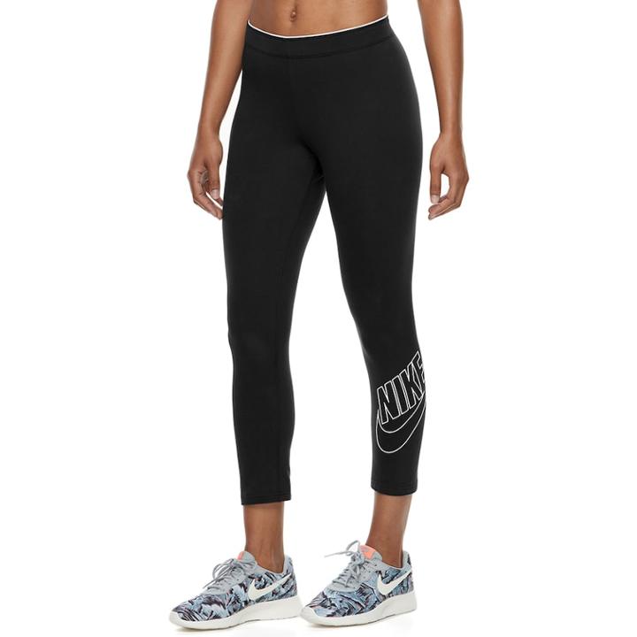 Women's Nike Futura Graphic 3/4 Tights, Size: Small, Grey (charcoal)