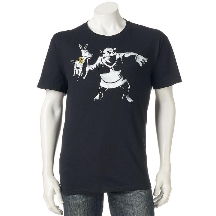 Men's Shrek Tee, Size: Medium, Black