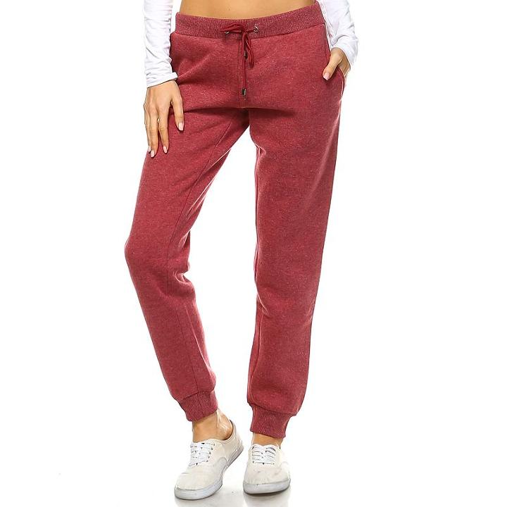 Women's White Mark Side-stripe Jogger Pants, Size: Xl, Purple Oth
