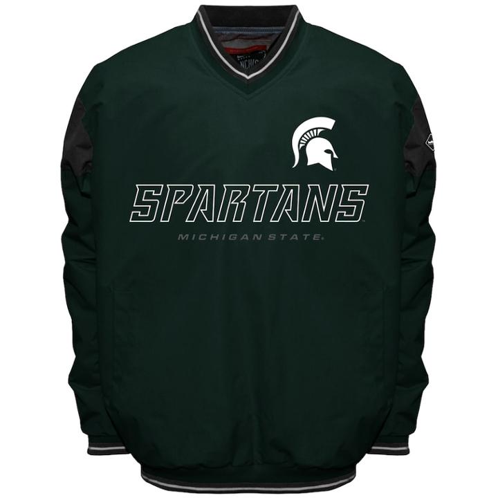 Men's Michigan State Spartans Rush Windshell Top, Size: 4xl, Green