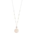 Lc Lauren Conrad Simulated Crystal Floral & Butterfly Pendant Necklace, Women's, White