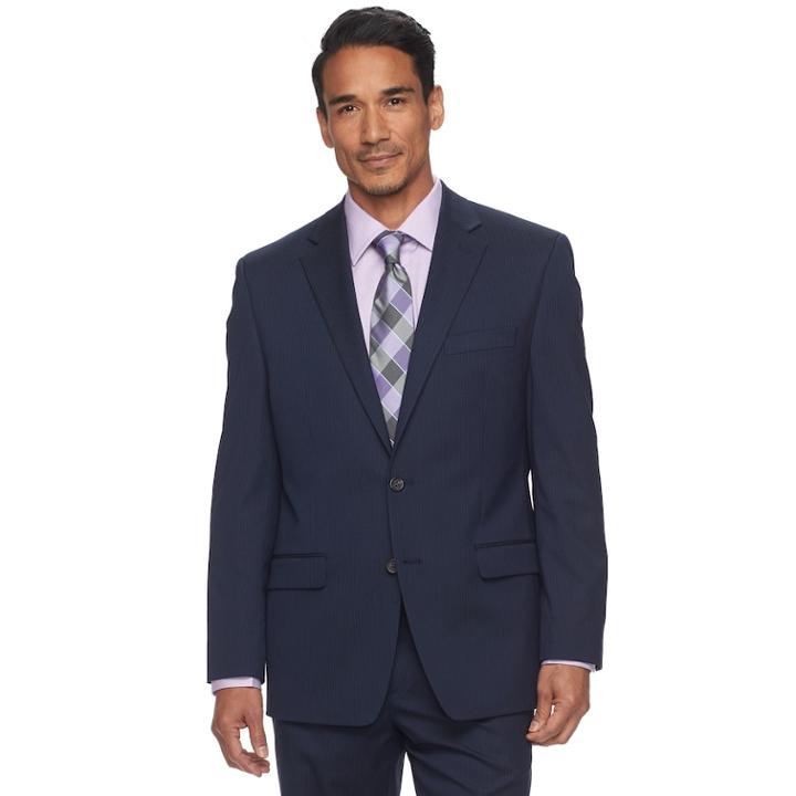 Men's Chaps Performance Series Classic-fit Stretch Suit Jacket, Size: 42 Long, Blue (navy)
