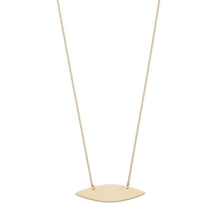 14k Gold Marquise Necklace, Women's, Size: 16, Yellow