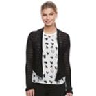 Juniors' Candies&reg; Pointelle Cropped Wrap Cardigan, Teens, Size: Xs, Black