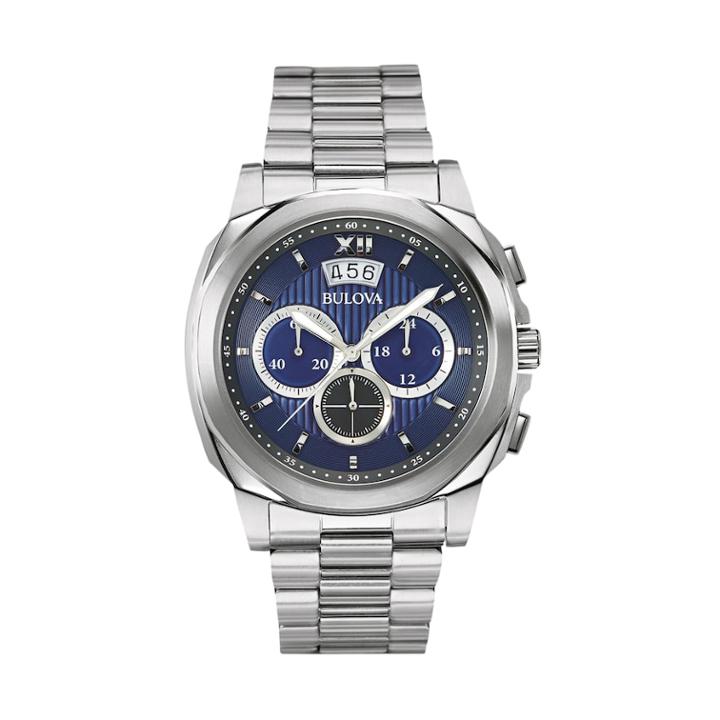 Bulova Men's Stainless Steel Chronograph Watch - 96b219, Grey