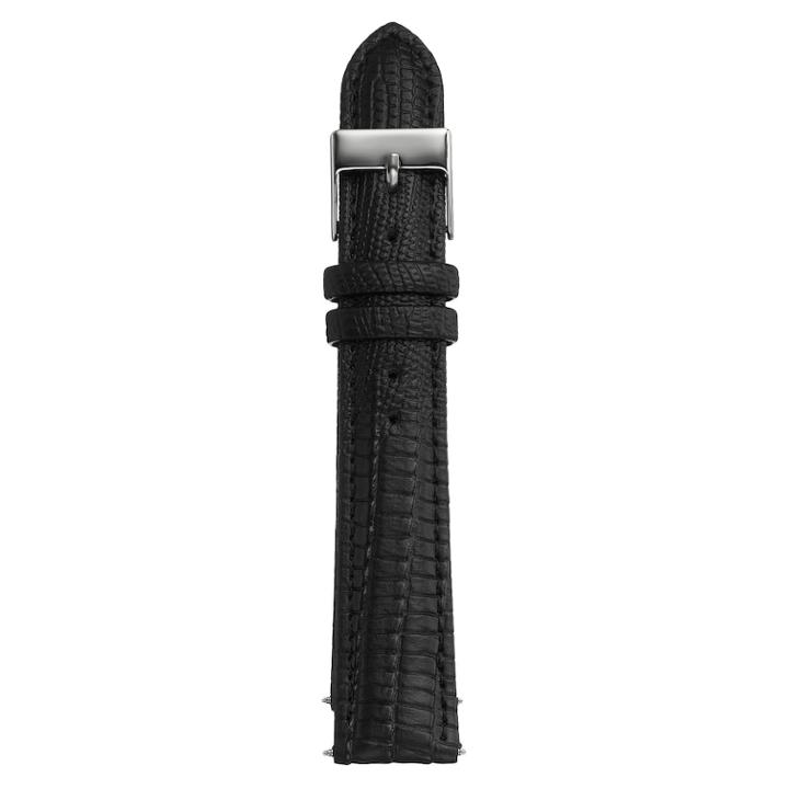 Kreisler Unisex Leather Watch Band - Tx49718bk, Size: 18 Mm, Black