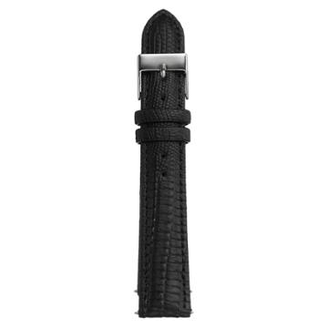 Kreisler Unisex Leather Watch Band - Tx49718bk, Size: 18 Mm, Black