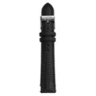Kreisler Unisex Leather Watch Band - Tx49718bk, Size: 18 Mm, Black