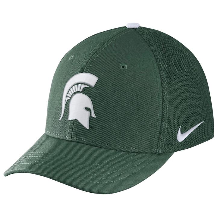 Adult Nike Michigan State Spartans Aerobill Flex-fit Cap, Men's, Green
