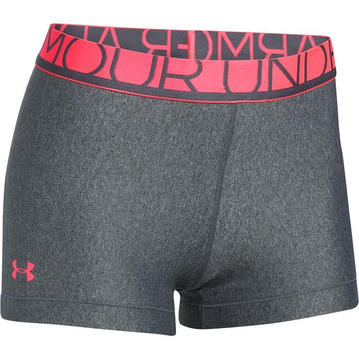 Women's Under Armour Heatgear Armour Shorty Shorts, Size: Large, Grey Other