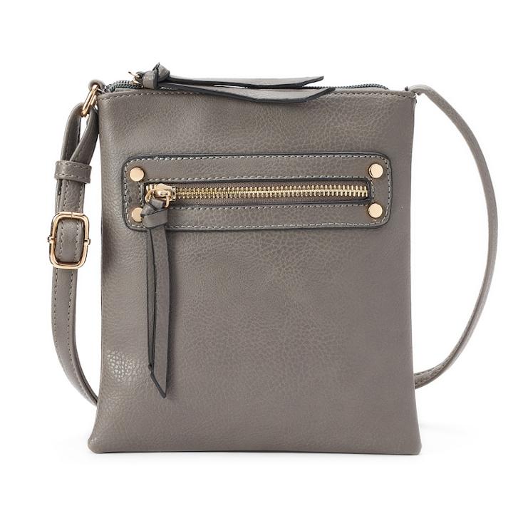 Deluxity Lindsay Crossbody Bag, Women's, Grey