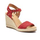 Sonoma Goods For Life&trade; Anet Women's Espadrille Wedge Sandals, Size: 10, Red