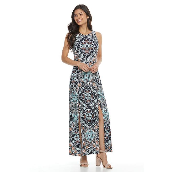 Petite Suite 7 Scroll Maxi Dress, Women's, Size: 14 Petite, Ovrfl Oth