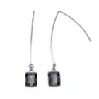 Simply Vera Vera Wang Nickel Free Blue Rectangular Stone Threader Earrings, Women's