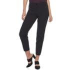 Women's Apt. 9&reg; Zipper Accent Ankle Pants, Size: 16, Black