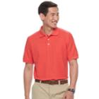 Men's Croft & Barrow&reg; Pique Performance Polo, Size: Large, Drk Orange