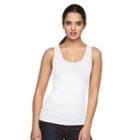Women's Apt. 9&reg; Seamless Scoopneck Tank, Size: L/xl, White