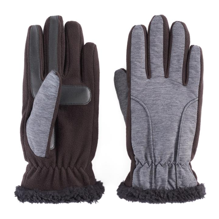 Women's Isotoner Fleece Smartouch Smartdri Tech Gloves, Size: L-xl, Black
