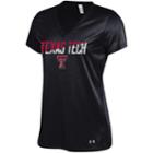 Women's Under Armour Texas Tech Red Raiders Tech Tee, Size: Large, Black