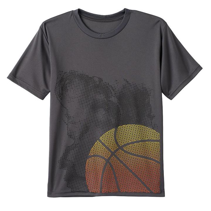 Boys 8-20 Tek Gear Basketball Tee, Boy's, Size: Large, Dark Grey