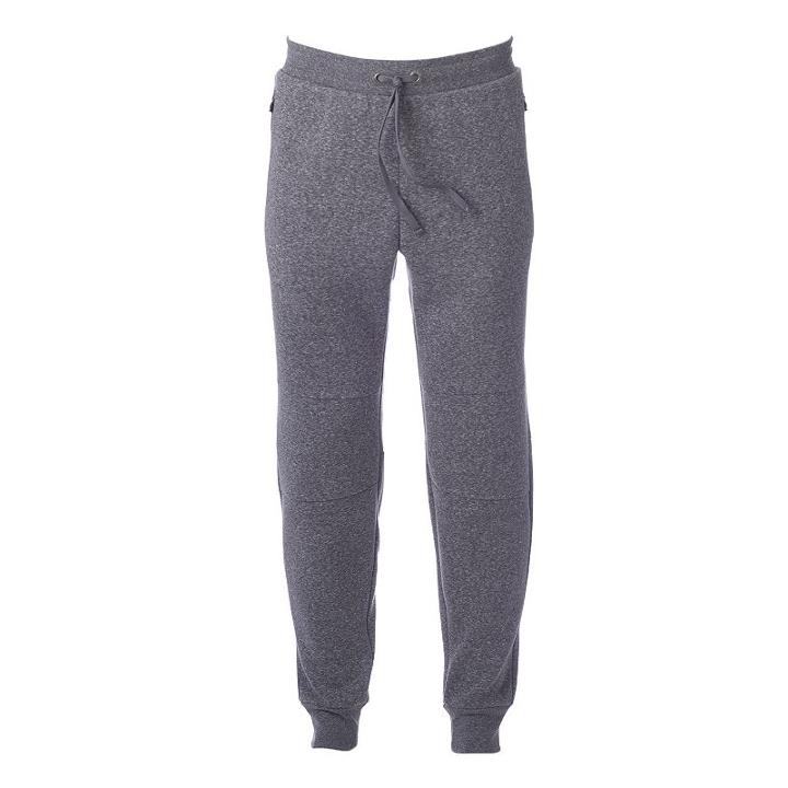 Men's Free Country Heathered Jogger Pants, Size: Large, Light Grey