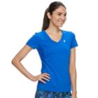 Women's Fila Sport&reg; Short Sleeve V-neck Tee, Size: Small, Dark Blue