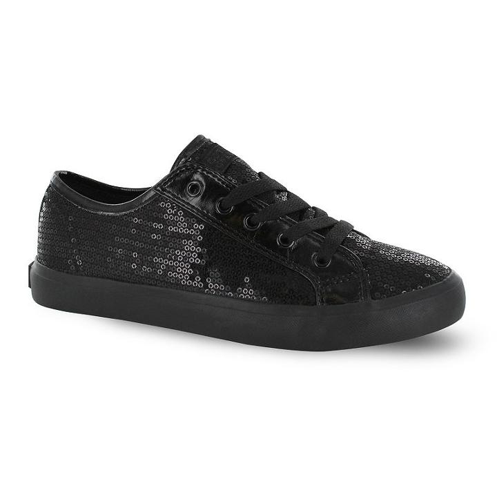 Gotta Flurt Disco Ii Girls' Sequin Low-top Sneakers, Girl's, Size: 11, Black