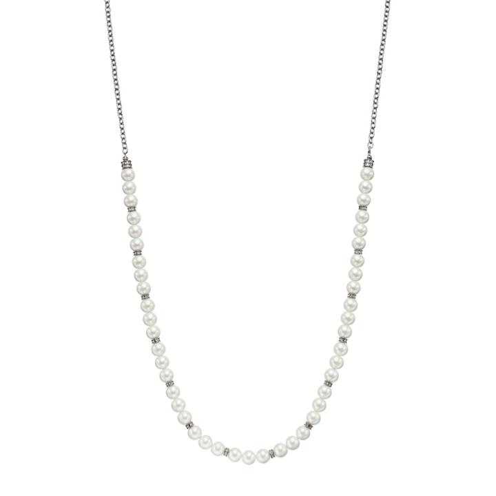Simply Vera Vera Wang Long Simulated Pearl Rondelle Station Necklace, Women's, White