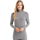Women's Cuddl Duds Softwear Turtleneck, Size: Xsml Av/rg, Grey Other