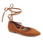Unionbay Winner Women's Lace-up Ballet Flats, Girl's, Size: 9.5, Yellow Oth