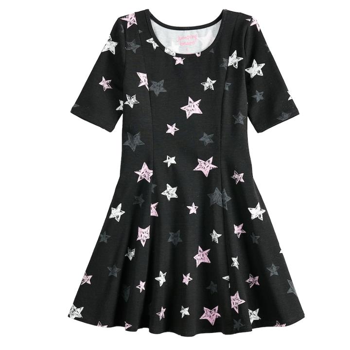 Girls 4-10 Jumping Beans&reg; Princess Seam Dress, Size: 6, White