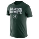 Men's Nike Michigan State Spartans Basketball Local Tee, Size: Small, Green