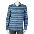 Men's Urban Pipeline&reg; Patterned Flannel Button-down Shirt, Size: Xl, Blue (navy)