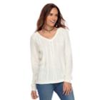 Petite Sonoma Goods For Life&trade; Cable-knit Sweater, Women's, Size: M Petite, White