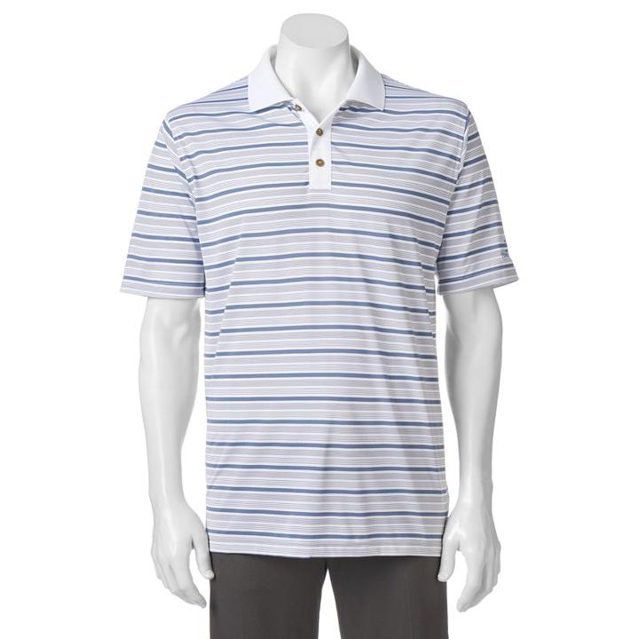 Men's Pebble Beach Classic-fit Striped Performance Golf Polo, Size: Xxl, White