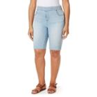 Plus Size Gloria Vanderbilt Avery Pull-on Bermuda Shorts, Women's, Size: 24 W, Med Blue