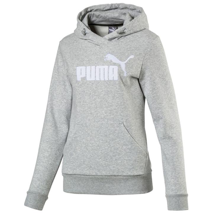 Women's Puma Elevated Logo Graphic Hoodie, Size: Small, Grey Other