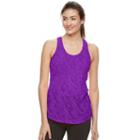 Women's Tek Gear&reg; Burnout Racerback Tank, Size: Xl, Med Purple