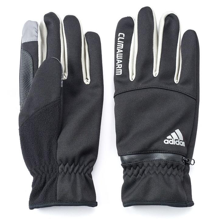 Men's Adidas Saranac Gloves, Size: Medium/large, Black
