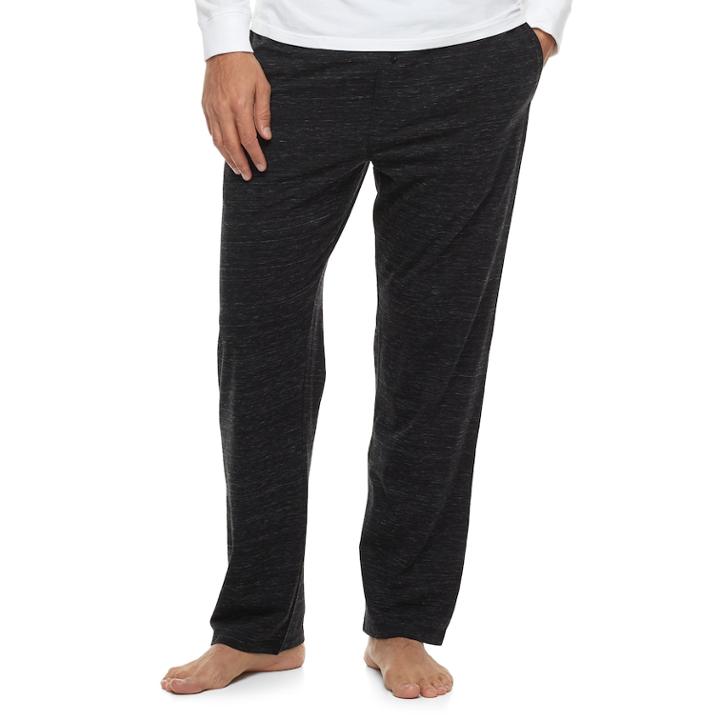 Big & Tall Hanes Ultimate Space Dye Lounge Pants, Men's, Size: 3xl, Black