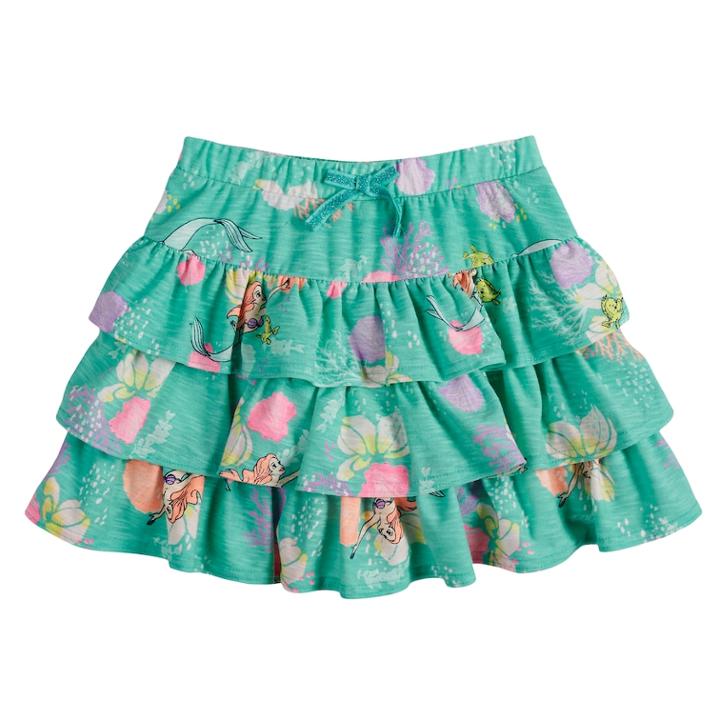 Disney's The Little Mermaid Ariel Girls 4-7 Tiered Ruffle Scooter, Size: 5, Turquoise/blue (turq/aqua)