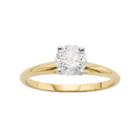 Round-cut Certified Diamond Solitaire Engagement Ring In 14k Gold (1-ct. T.w.), Women's, Size: 6, White