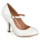 Journee Collection Lezly Women's Matte Mary Jane High Heels, Girl's, Size: 8.5, White