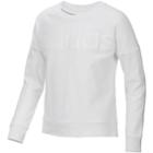 Girls 7-16 Adidas Long Sleeve Cropped Sweatshirt, Size: Xl, White