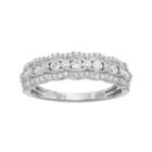 Simply Vera Vera Wang 14k White Gold 1/2 Carat T.w. Diamond Scalloped Wedding Ring, Women's, Size: 7