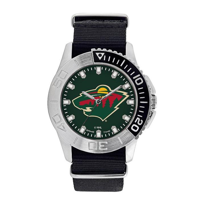 Men's Game Time Minnesota Wild Starter Watch, Black