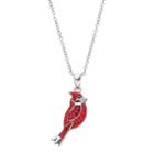Crystal Cardinal Pendant Necklace, Women's, Red