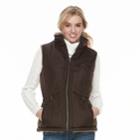Women's Kc Collections Triangle Quilted Jacket, Size: Small, Brown