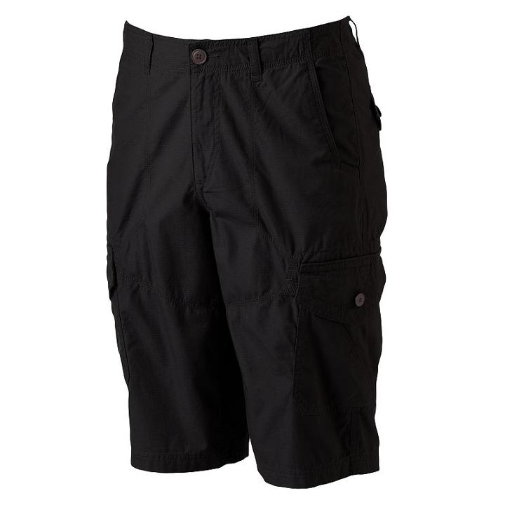Men's Urban Pipeline&reg; Ripstop Cargo Shorts, Size: 34, Black