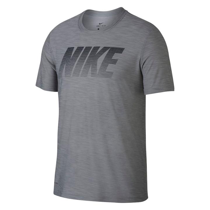 Men's Nike Dry Logo Tee, Size: Small, Dark Grey